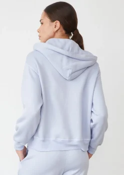 MONROW Teddy Fleece Relaxed Zip Up Hoody ICEYLILAC Best